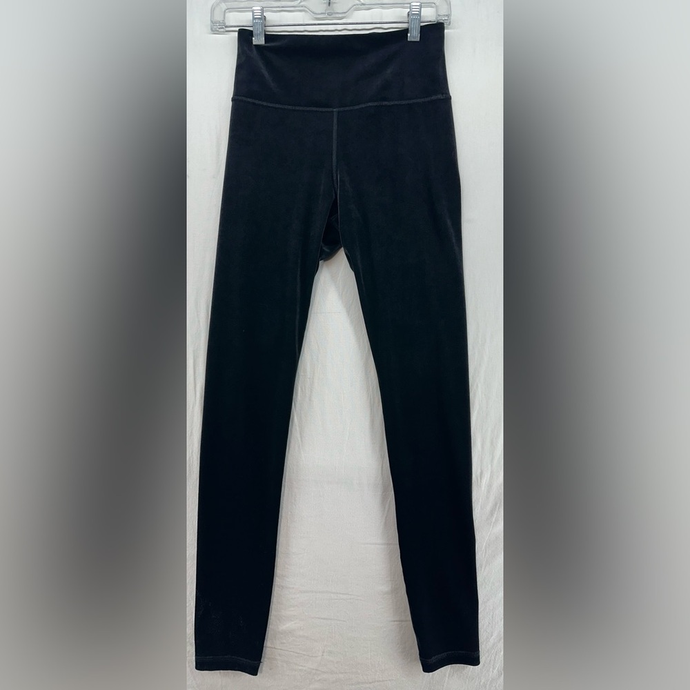 Athleta Black Velvet Elation High Rise‎ Tight Womens XS